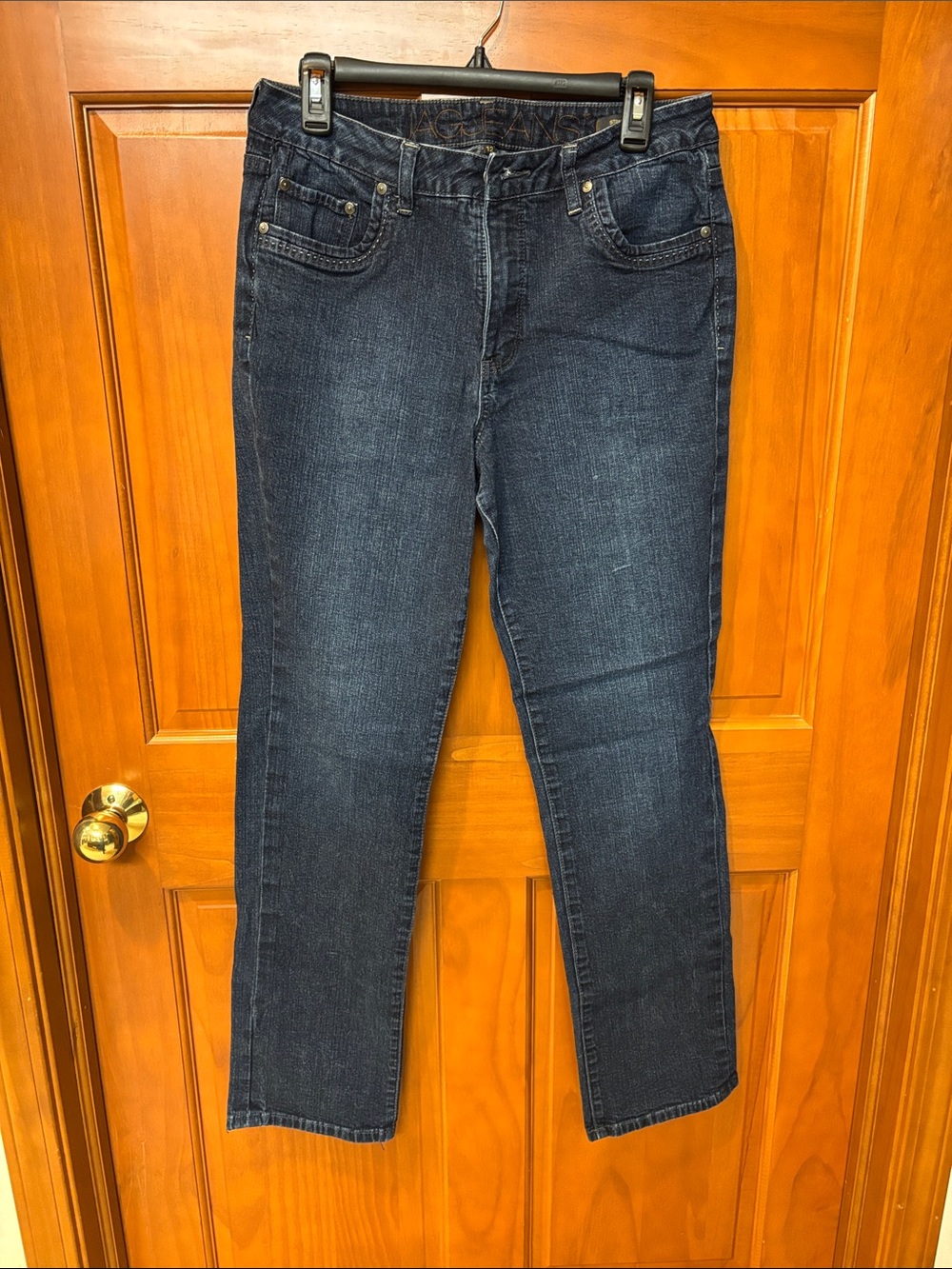 Jag Jeans Dark Blue Straight-Leg Women's Jeans